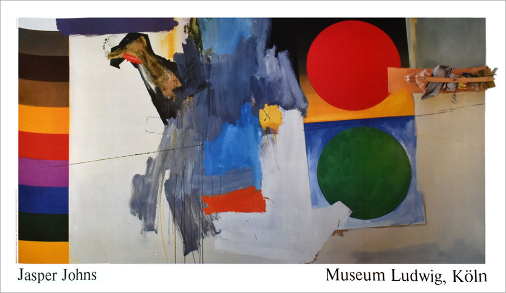 ポスター ジャスパー・ジョーンズ EDINGSVILLE(1965)/Museum Ludwig