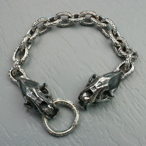 ソカロ/[シルバーブレスレット]サーベルタイガー・フェイシング