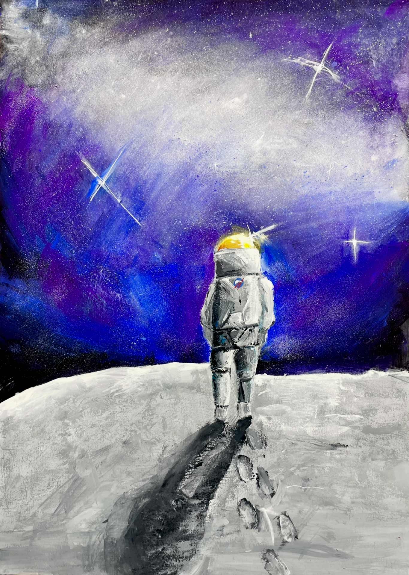 宇宙・私の夢」絵画展 (2025年) 中高生の作品 2 ぐんま天文台