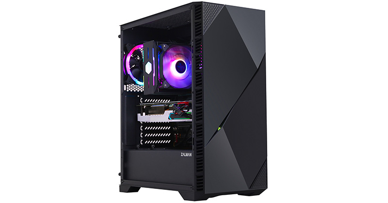 ZALMAN社製、ミニマルデザインを採用するミドルタワー型PCケース「Z3