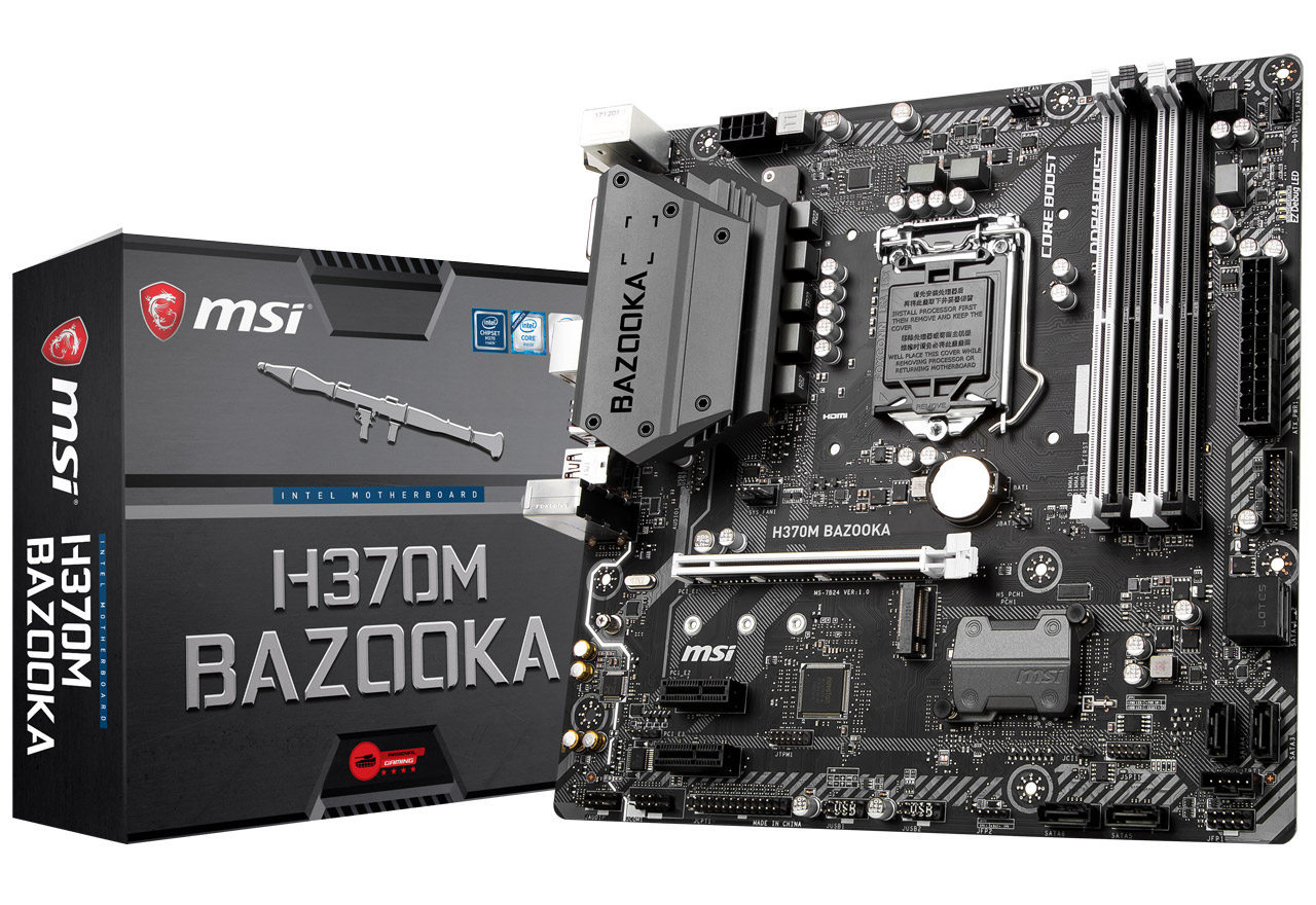 H370M BAZOOKA | MSI マザーボード Intel H370チップセット | 株式会社