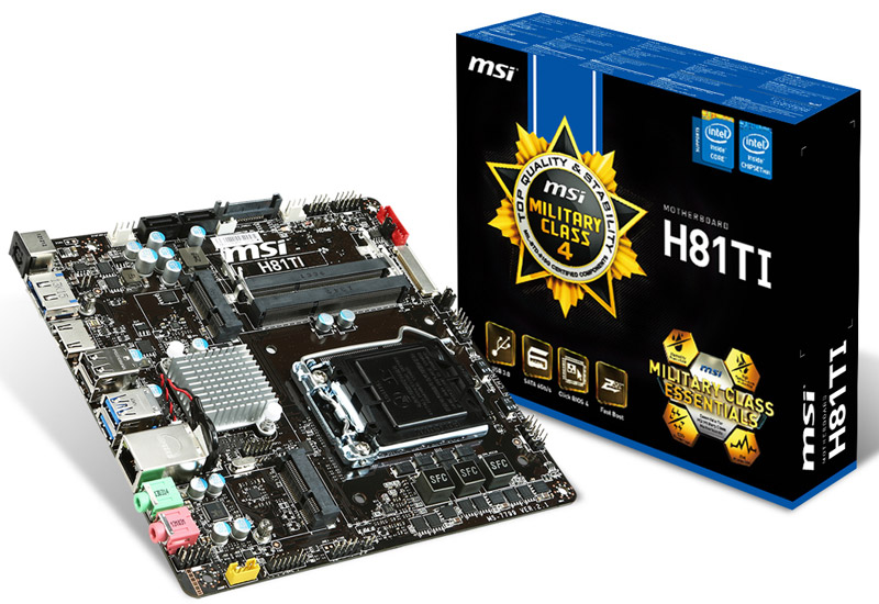 H81TI | MSI マザーボード Intel H81チップセット | 株式会社アスク