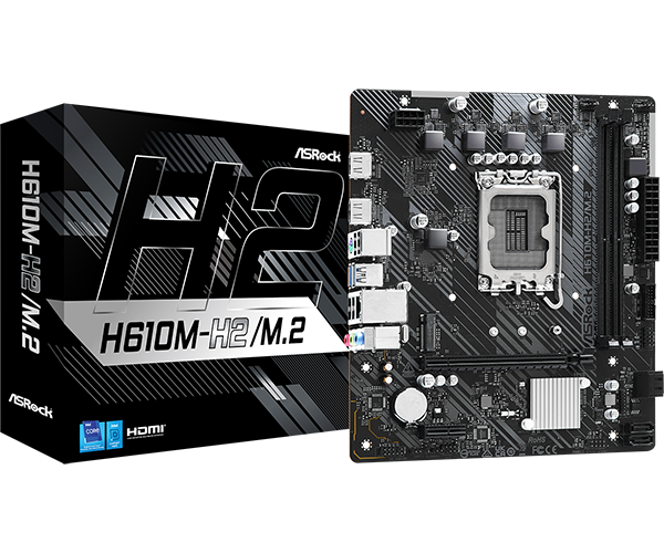Intel 12100, 32GBメモリ, H610M-HVS/M.2 R2.0 ASRock > H610M-HVS/M.2 R2.0