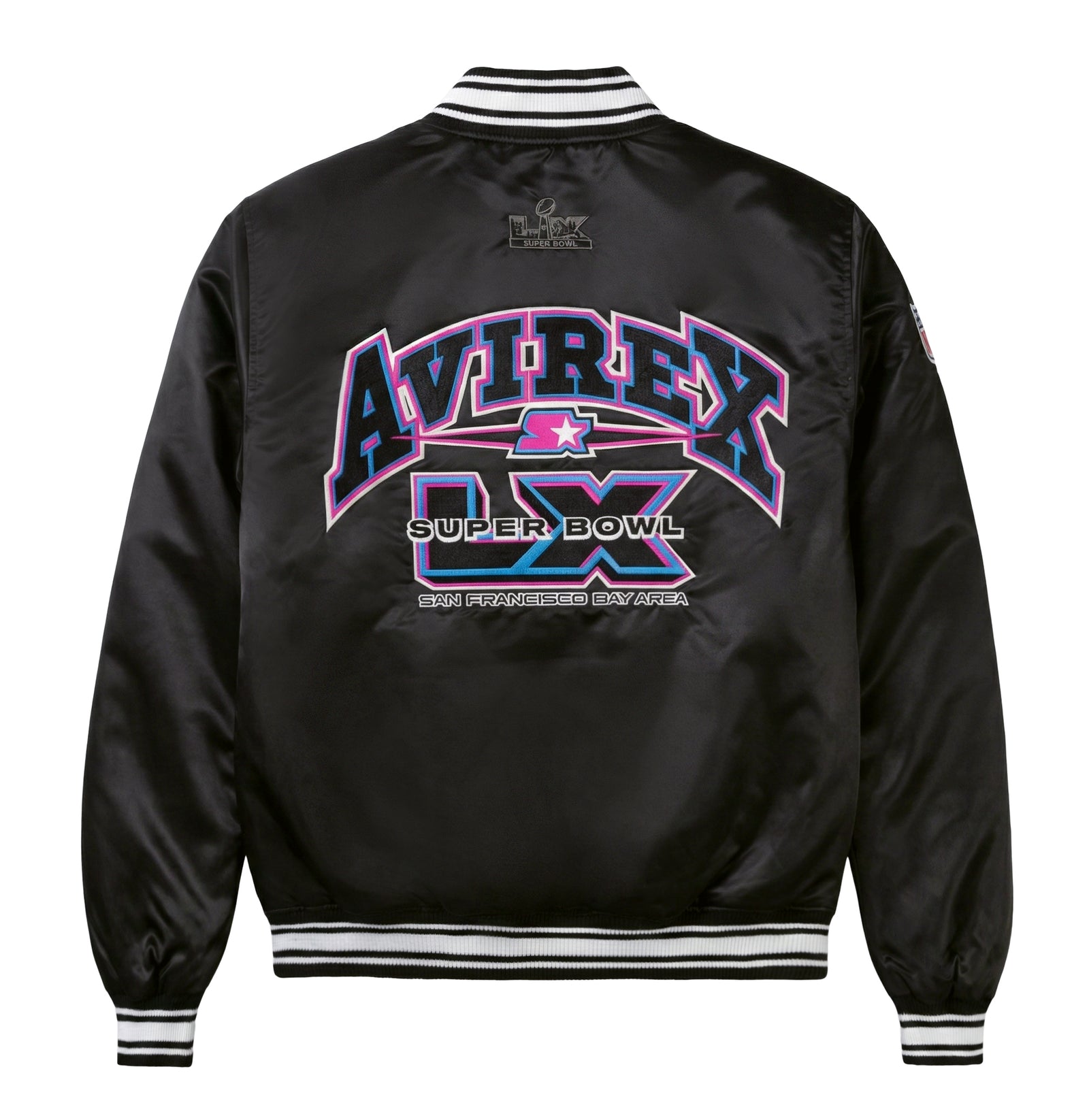 AVIREX X STARTER SUPER BOWL LX SATIN JACKET – Avirex