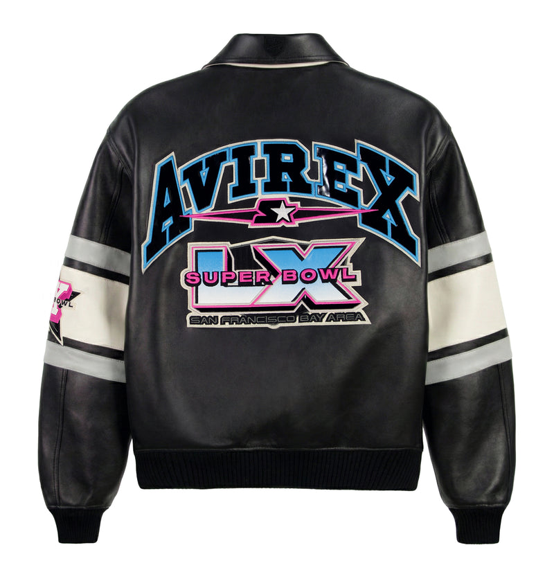 AVIREX X STARTER SUPER BOWL LX LEATHER JACKET – Avirex