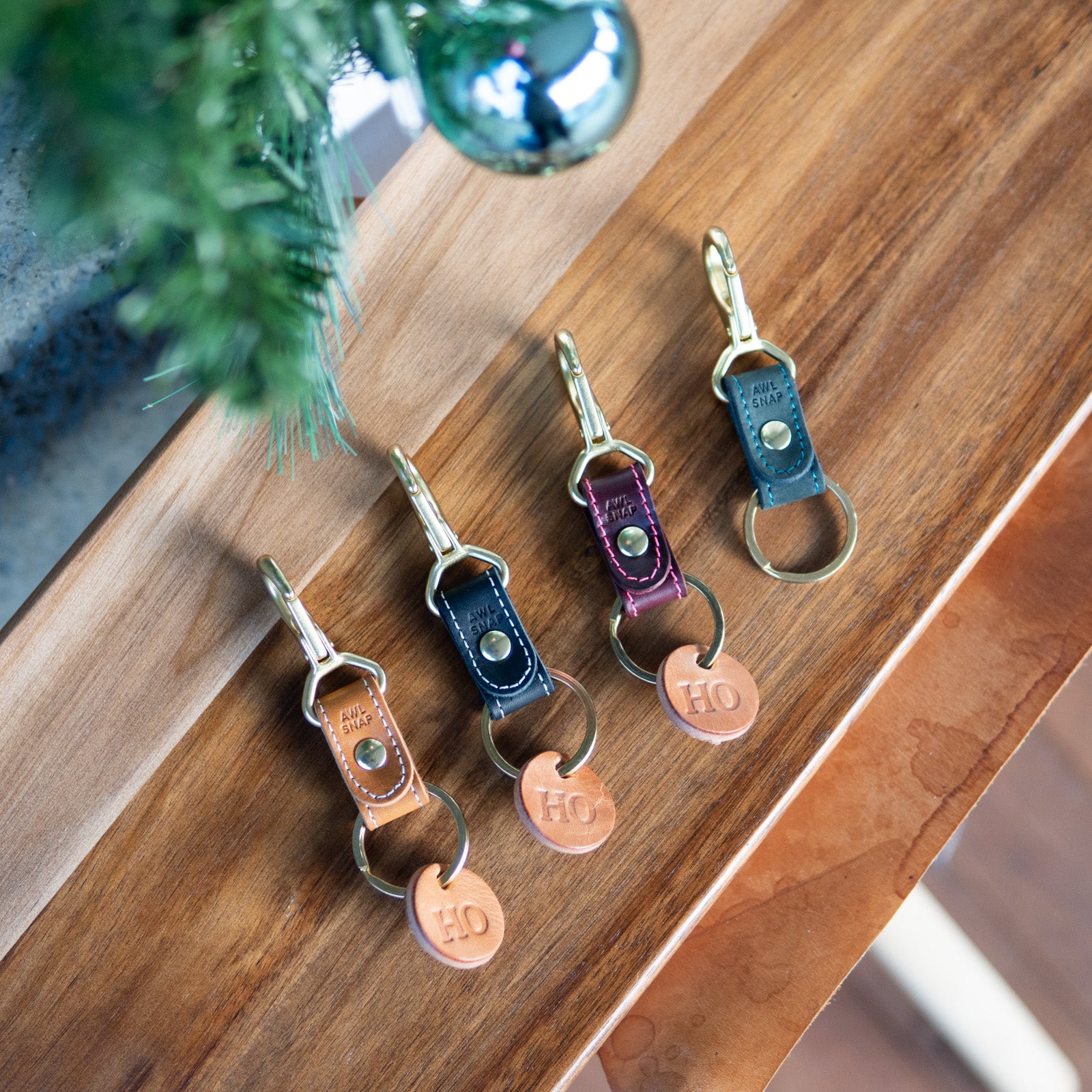 Leather and Brass Key Chain by Awl Snap – Awl Snap Leather Goods