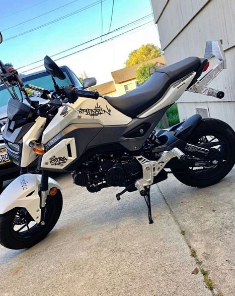 目立ち度抜群！グロム用アルミ削り出しサブケージ＆ウイリーバー| AxxL