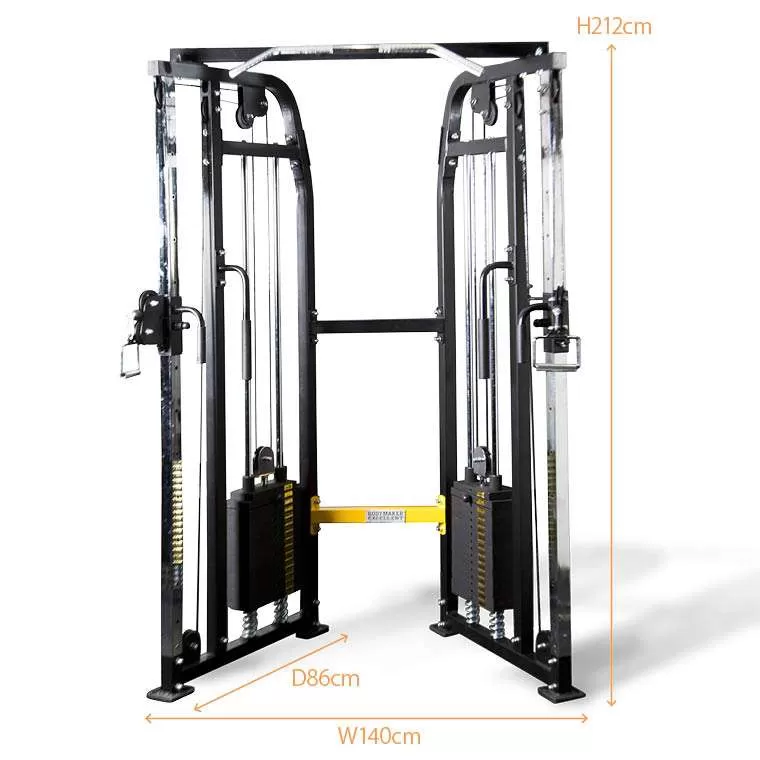 ケーブルクロスオーバー ショートレンジSP TM168BKYE｜BODYMAKER