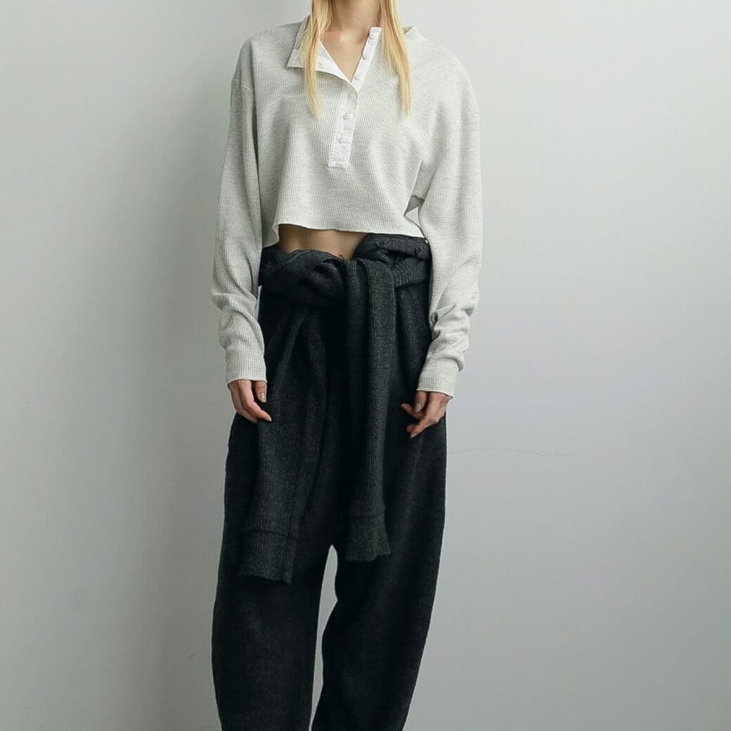 anuke アンヌーク ワッフル ヘンリー トップス｜BORN FREE ONLINE SHOP