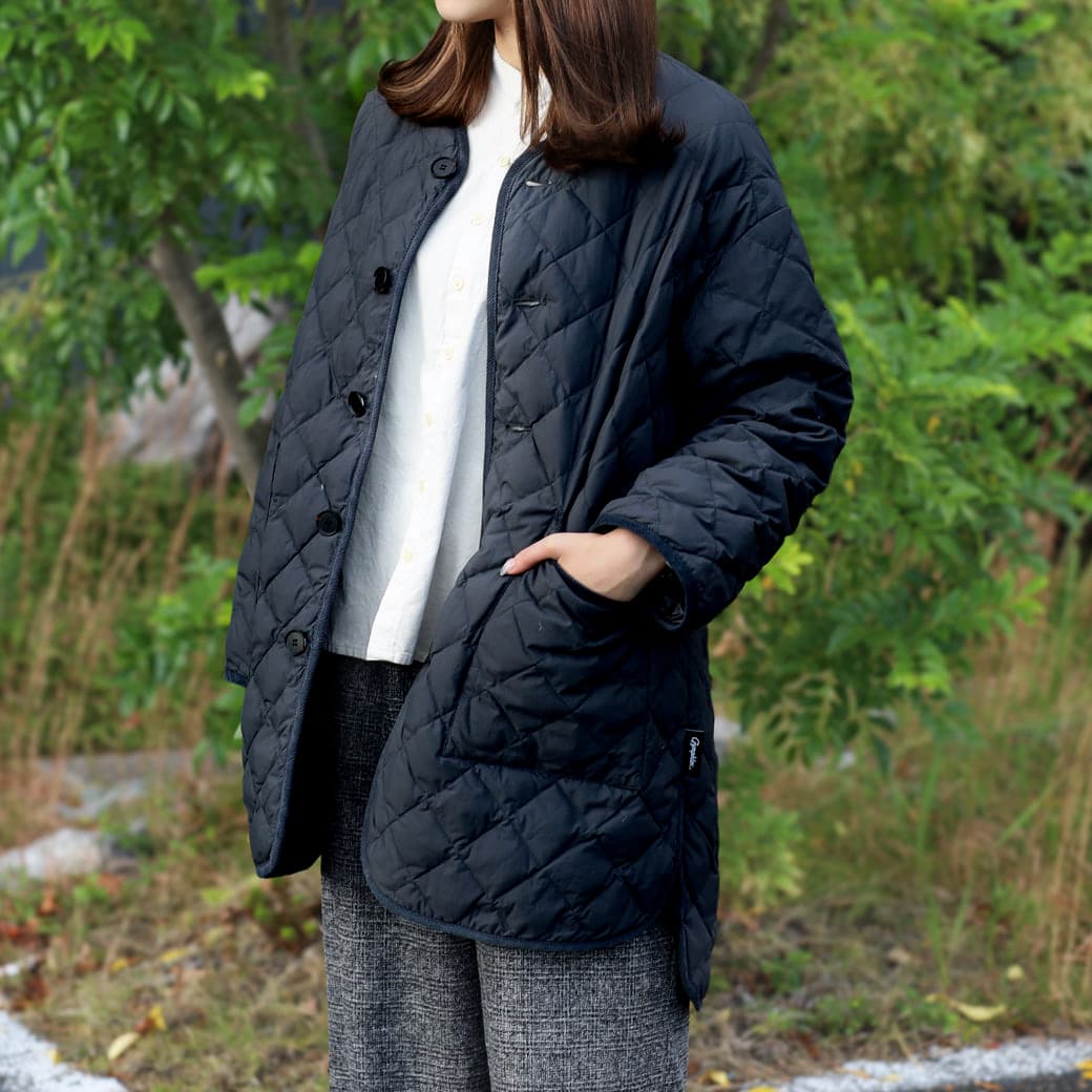 Gymphlex ジムフレックス マットナイロンタフタ キルトダウン カラー