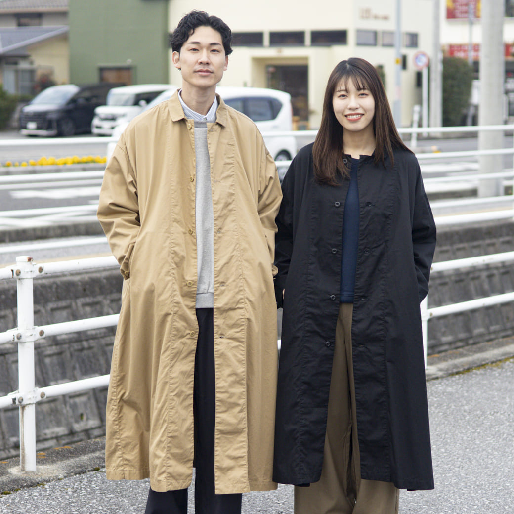 HARVESTY ハーベスティ オーバーコート コーマバーバリー｜BORN FREE