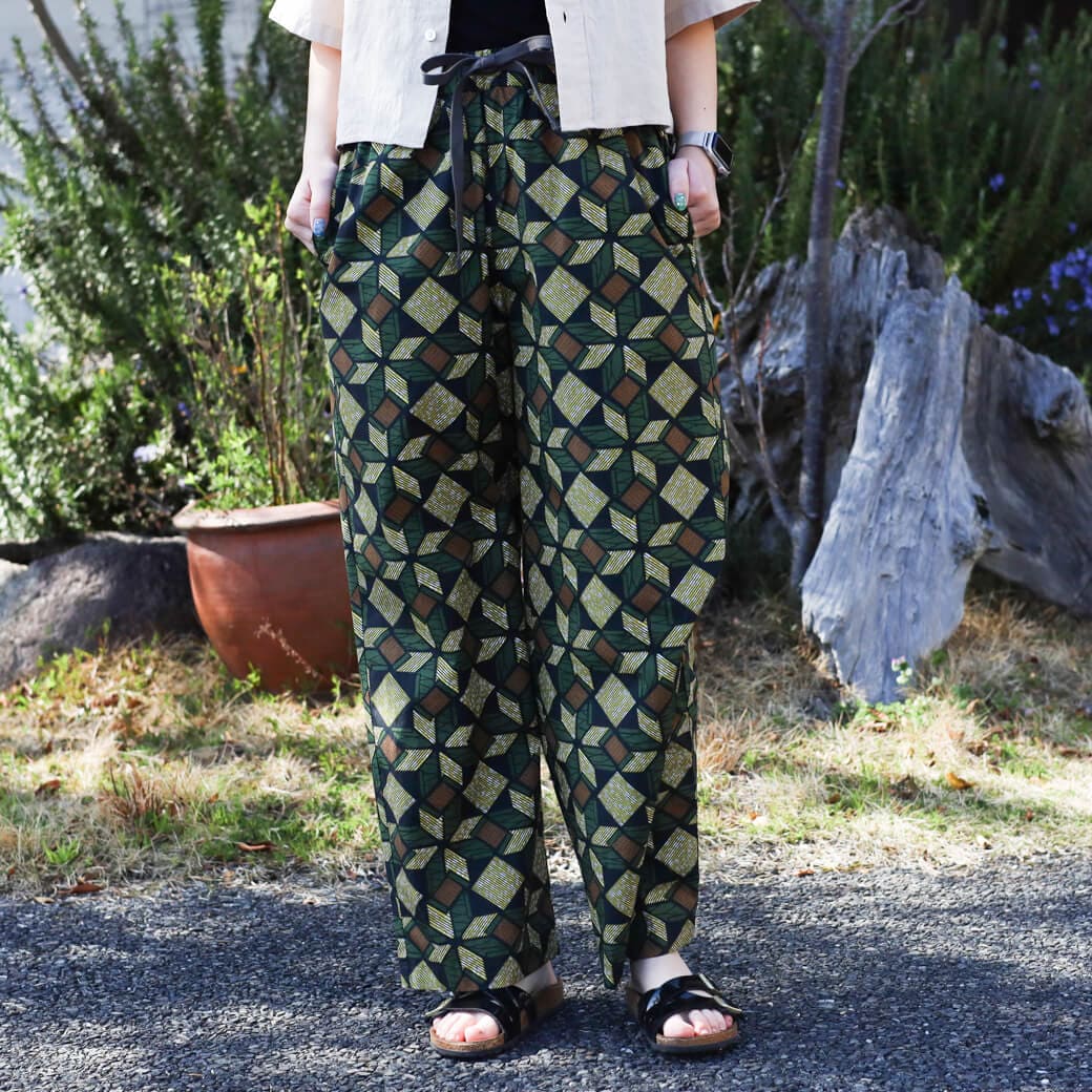 LE GLAZIK ル・グラジック バティックイージーパンツ｜BORN FREE