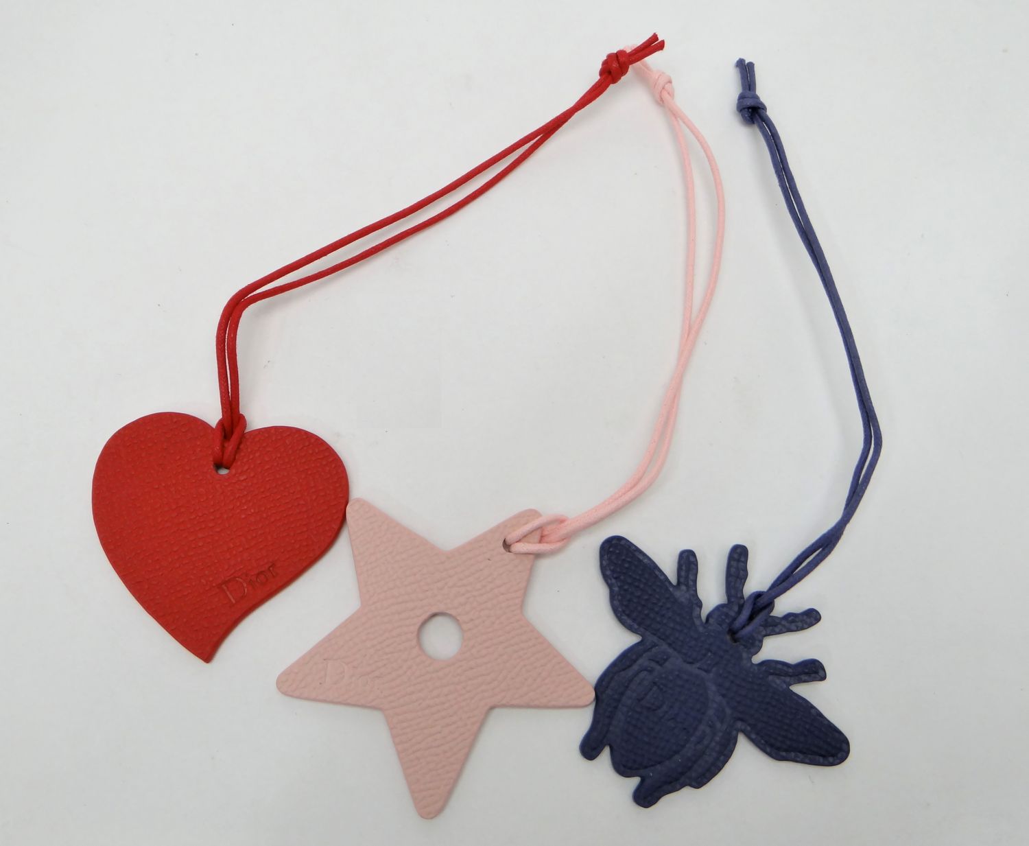 Dior ディオール レザー チャーム3点セット ハート スター ビー 蜂