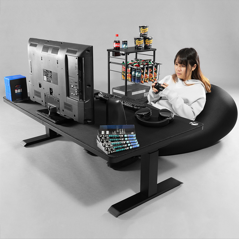 電動スーパーゲーミングデスク スーパーロー BHD-1400FAL | Bauhütte®