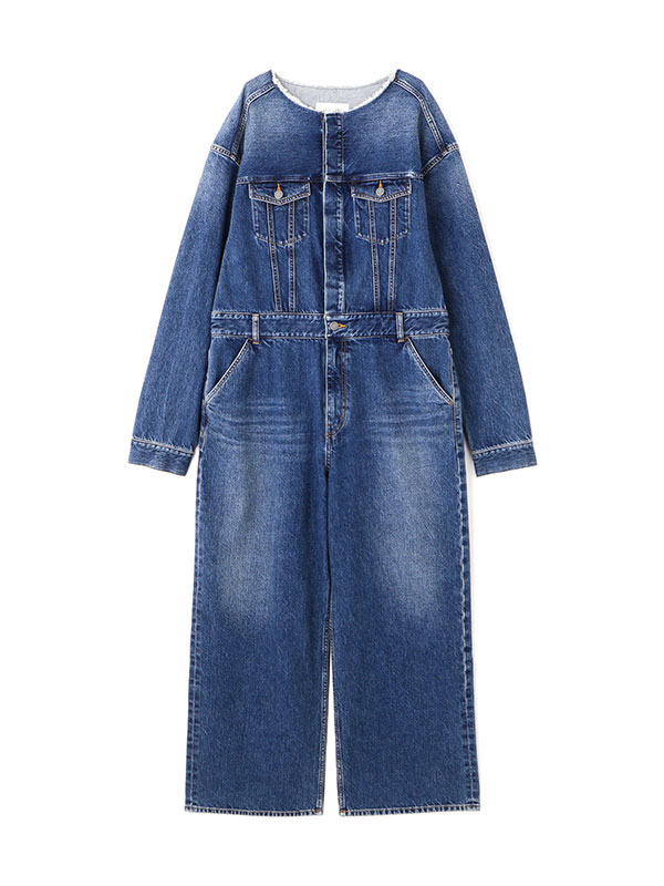 ETRE TOKYO カットオフネックデニムオールインワン ELENDEEKetc