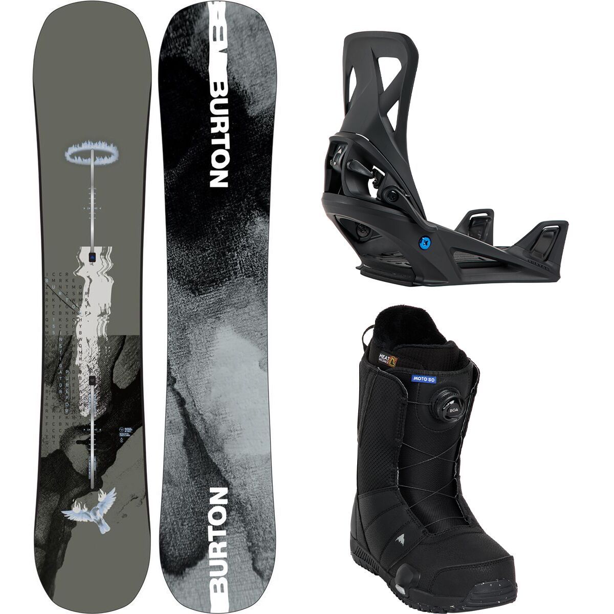 Burton Instigator Camber Snowboard + Step On Package - Men's