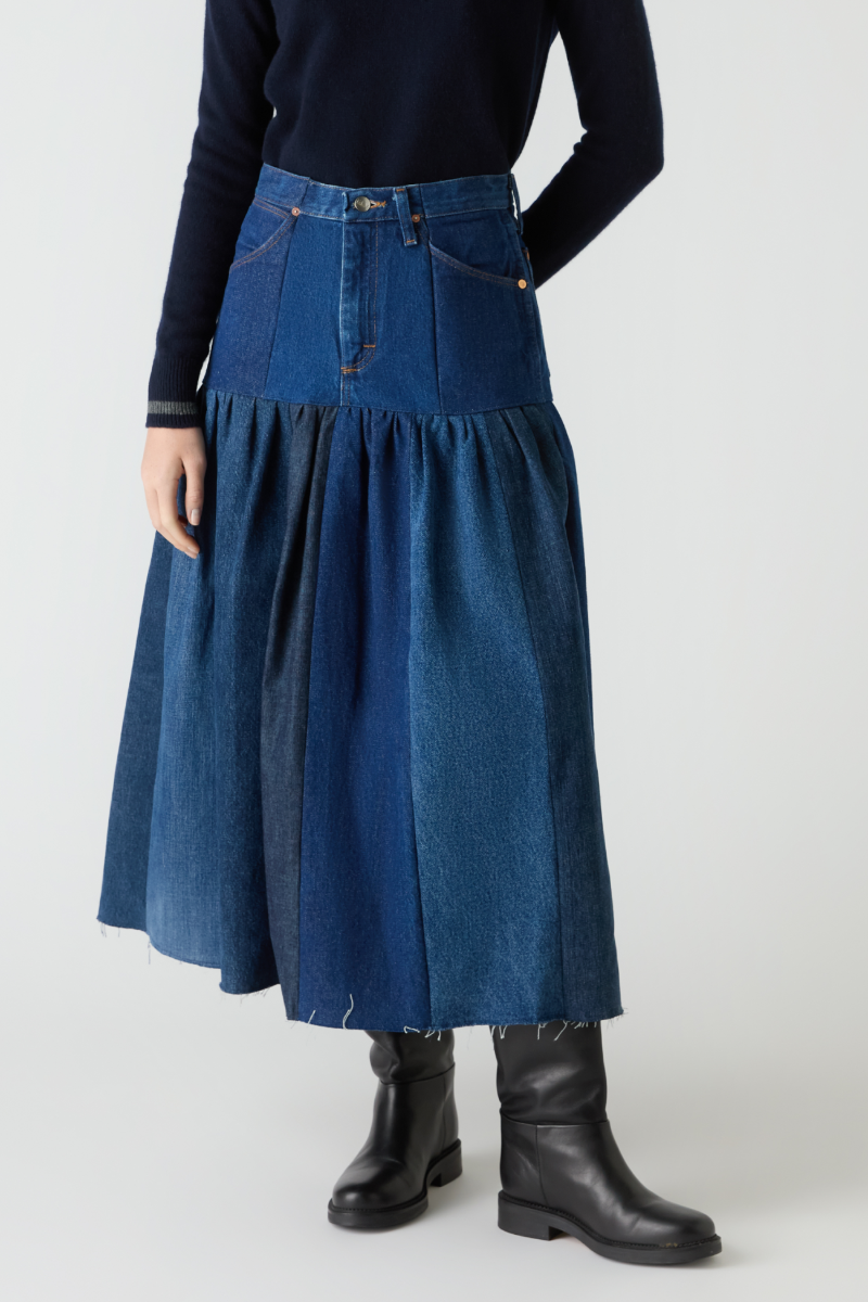 Harvard Skirt - E.L.V Denim - Dark Blue | Skirts | Clothing