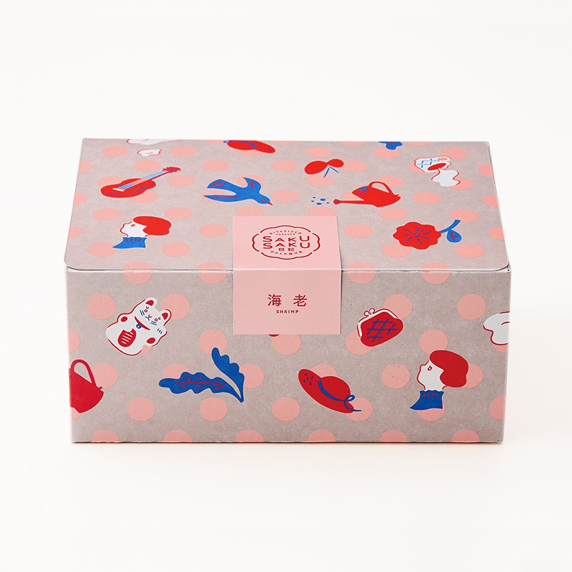 さくさく日記［海老］10袋入: さくさく日記｜坂角総本舖（えびせんべい