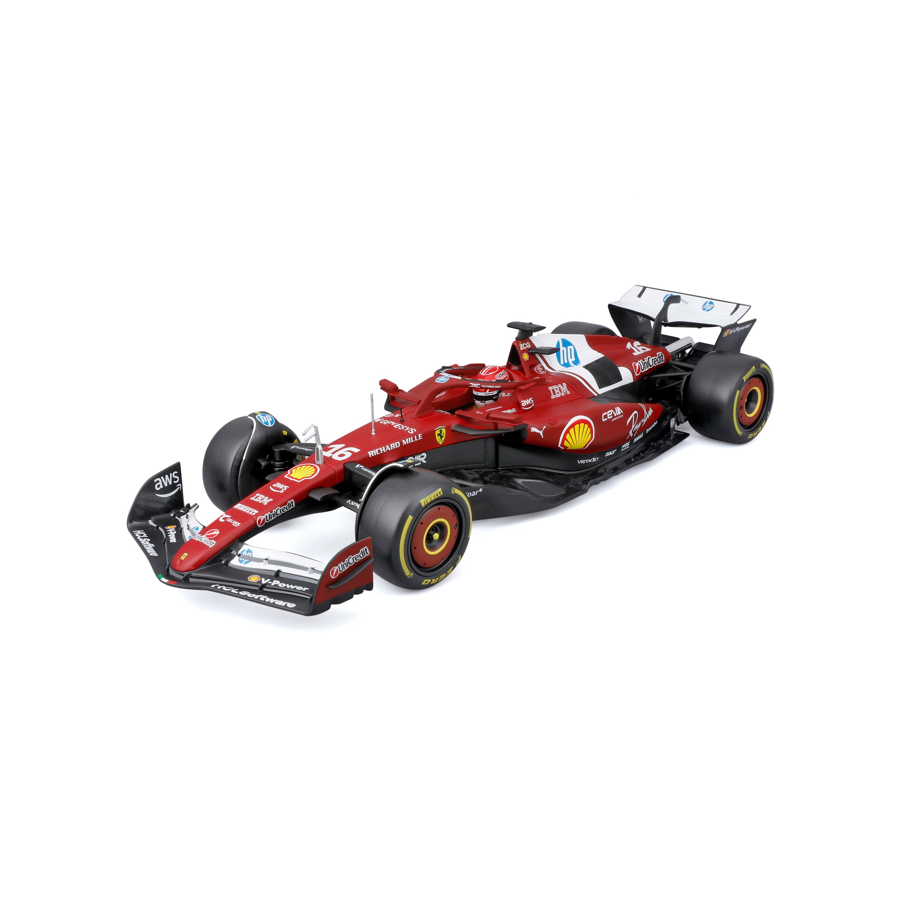 F1 Ferrari SF-25 #16 Charles Leclerc Red 1:18 Official License