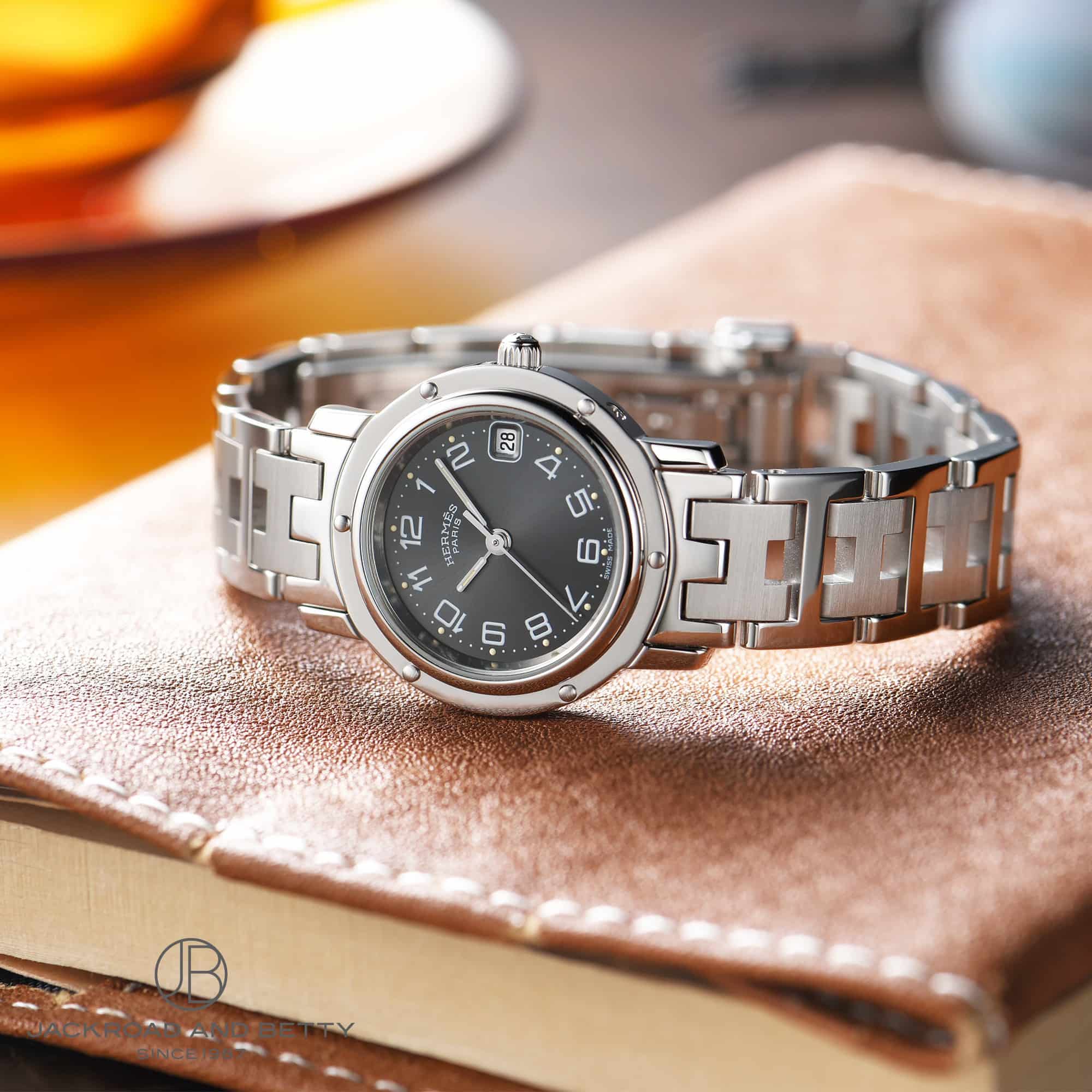 ◇エルメス◇クリッパー◇レディース◇約12mm幅◇2連コマ◇CL4.