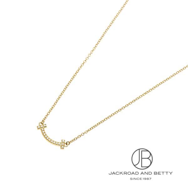 Tスマイルペンダント ネックレス（ミニ）ダイヤモンド YG[62617683] T