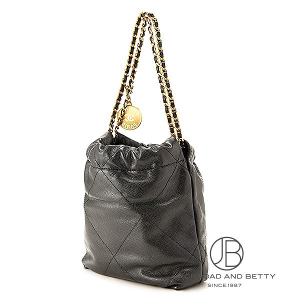 CHANEL 22 ミニ ハンドバッグ ブラック 黒[AS3980 B18305 94305