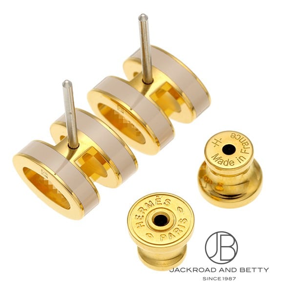 ポップH ミニ ピアス マロングラッセ ベージュ[H608002F 55] Pop H