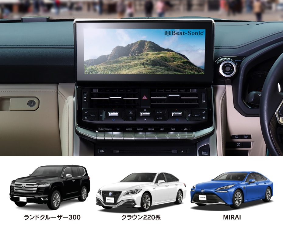 ランドクルーザー300/クラウン220系/MIRAI用 HDMI機器が純正モニターに