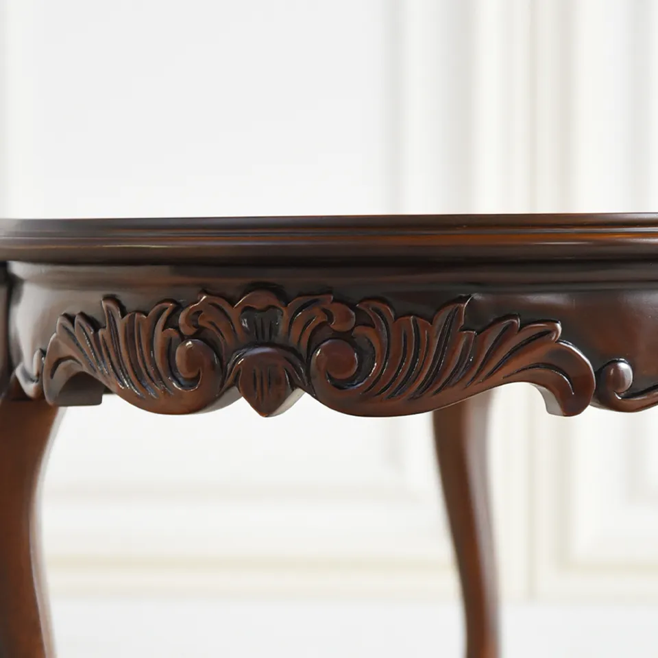 アンティーク調 センターテーブル 幅105cm マホガニー材｜ロココ調家具