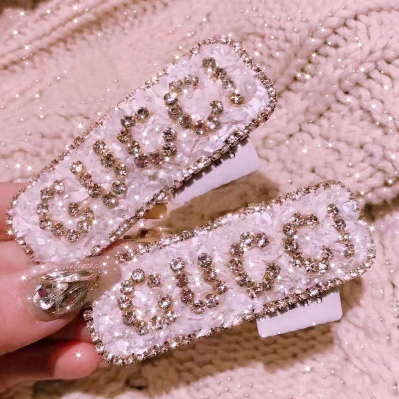 ハイブランドグッチヘアピンおしゃれ貝殻 水のダイヤヘアアクセサリー