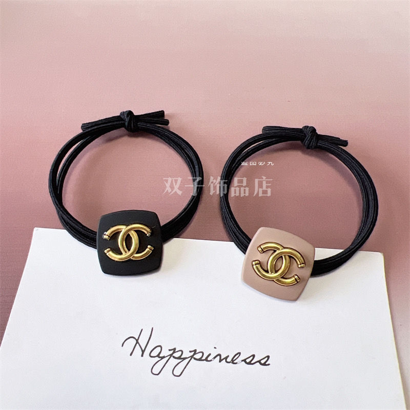 シャネルヘアゴム 髪ゴム 黒 Chanelヘアゴム おしゃれ 大人 韓国風