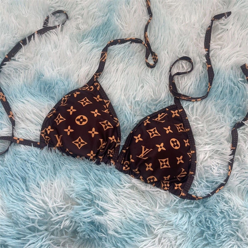 Lv ルイヴィトンハイブランド水着 レディース ビキニパロディブランド