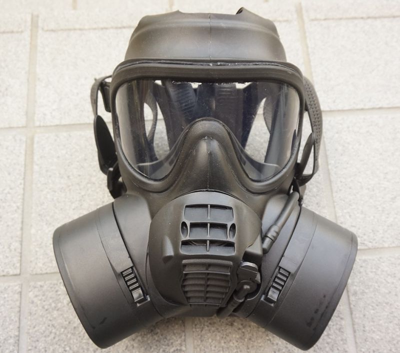 英軍GSRレスピレーター(ガスマスク)サイズ3(MEDIUM寸) - ミリタリー