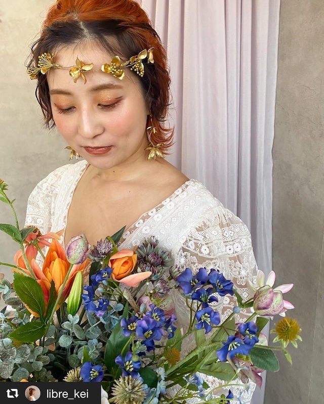 ゼクシィ掲載】フルール ブライダルヘッドドレス ヘアアクセサリー