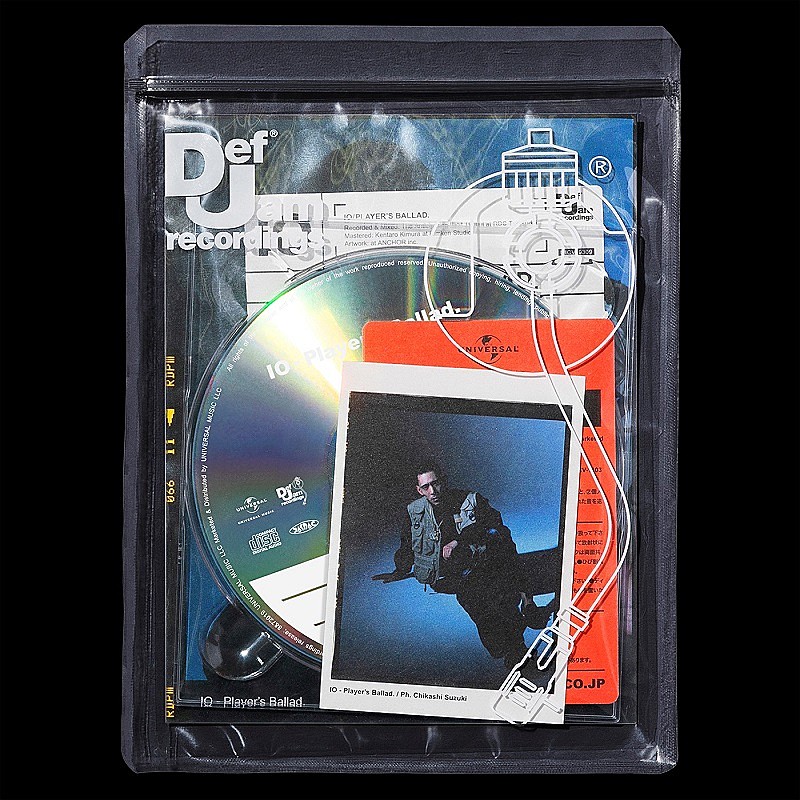 IO(KANDYTOWN)、6/19リリースの1stアルバム『Player's Ballad.』アート