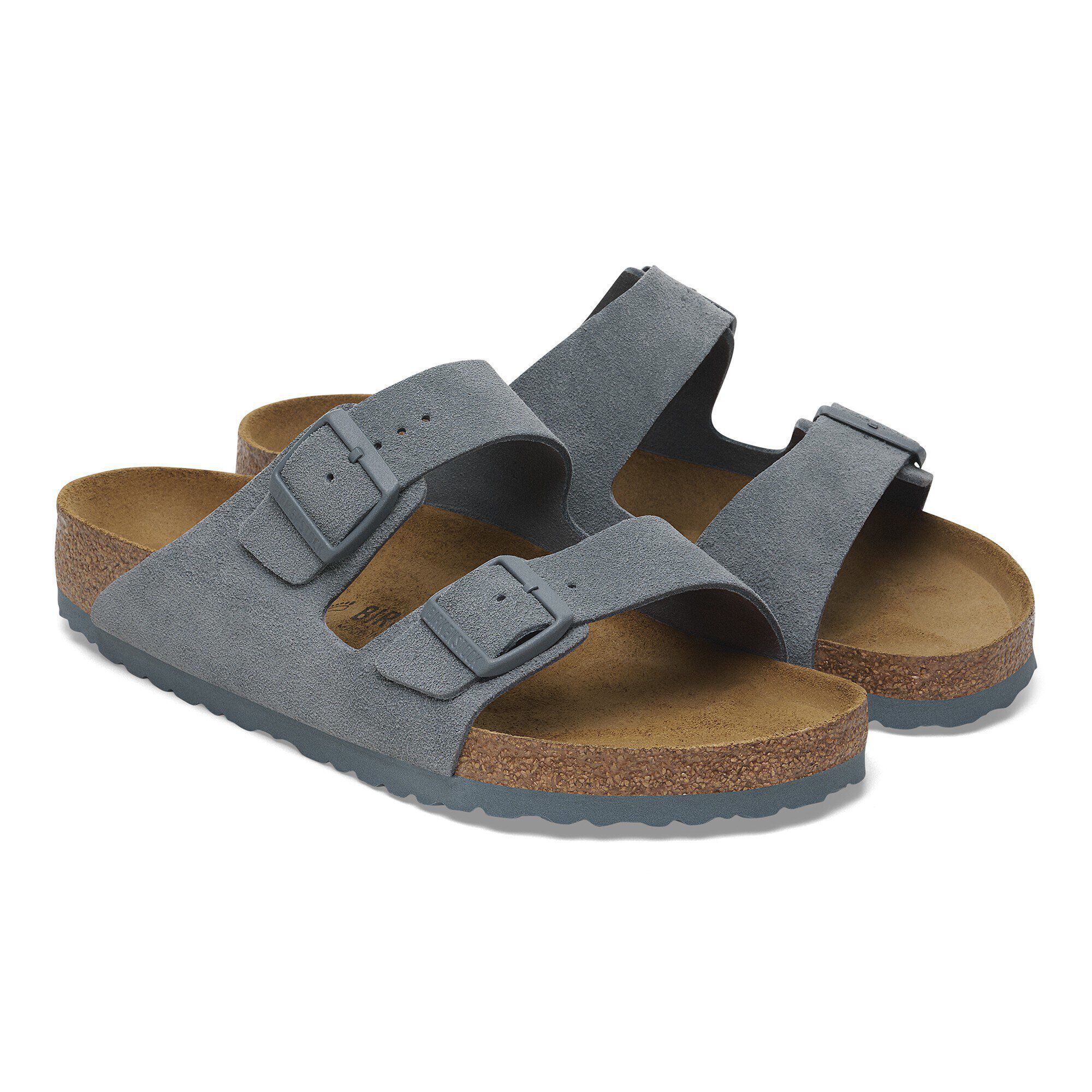 Arizona Suede Leather in Color Basalt Gray | BIRKENSTOCK US