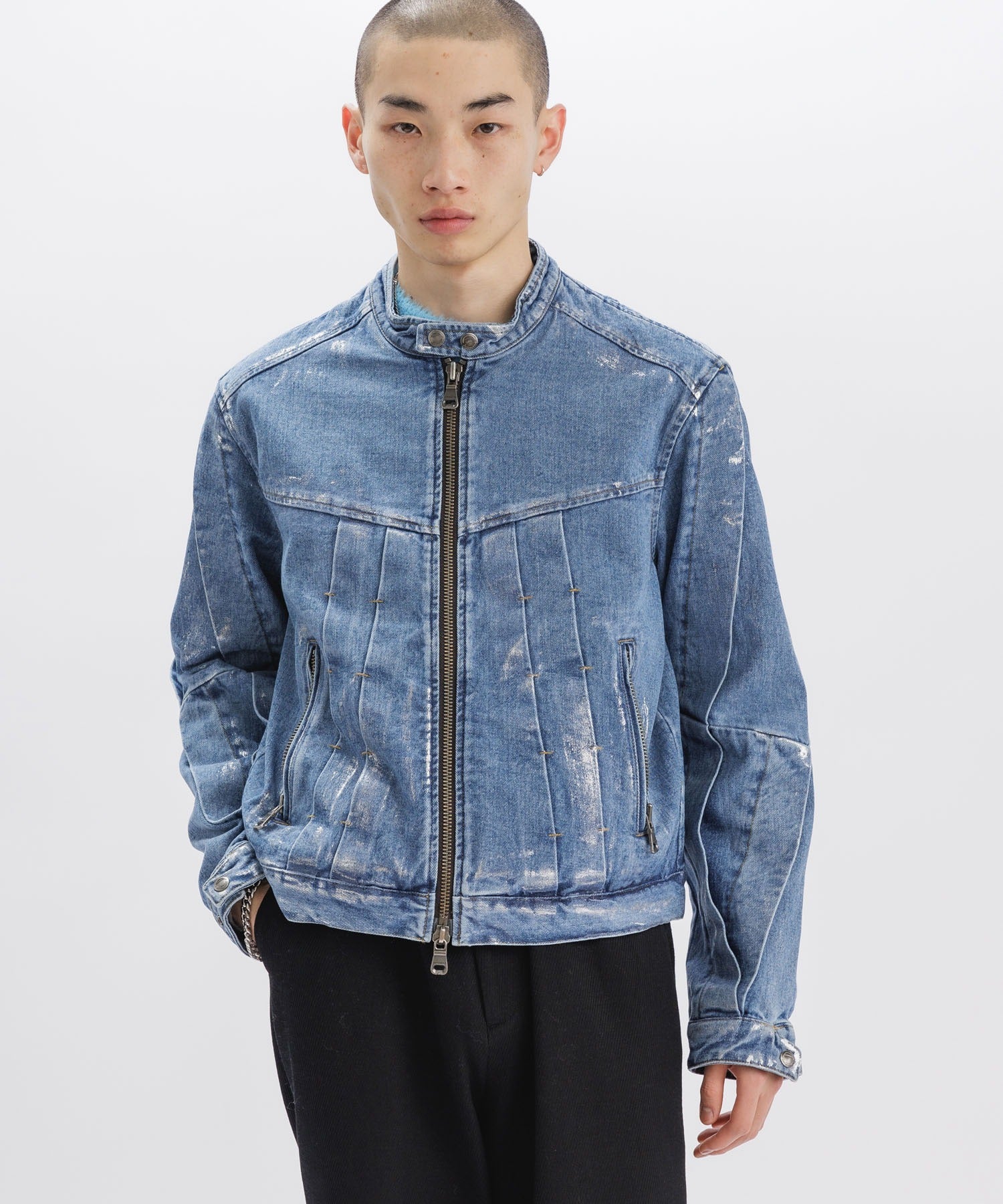 Andersson Bell/アンダーソンベル WAX COATED DENIM MOTORCYCLE JACKET