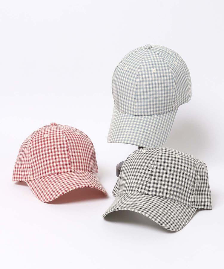 ギンガムチェックキャップ ギンガムチェック キャップ 帽子