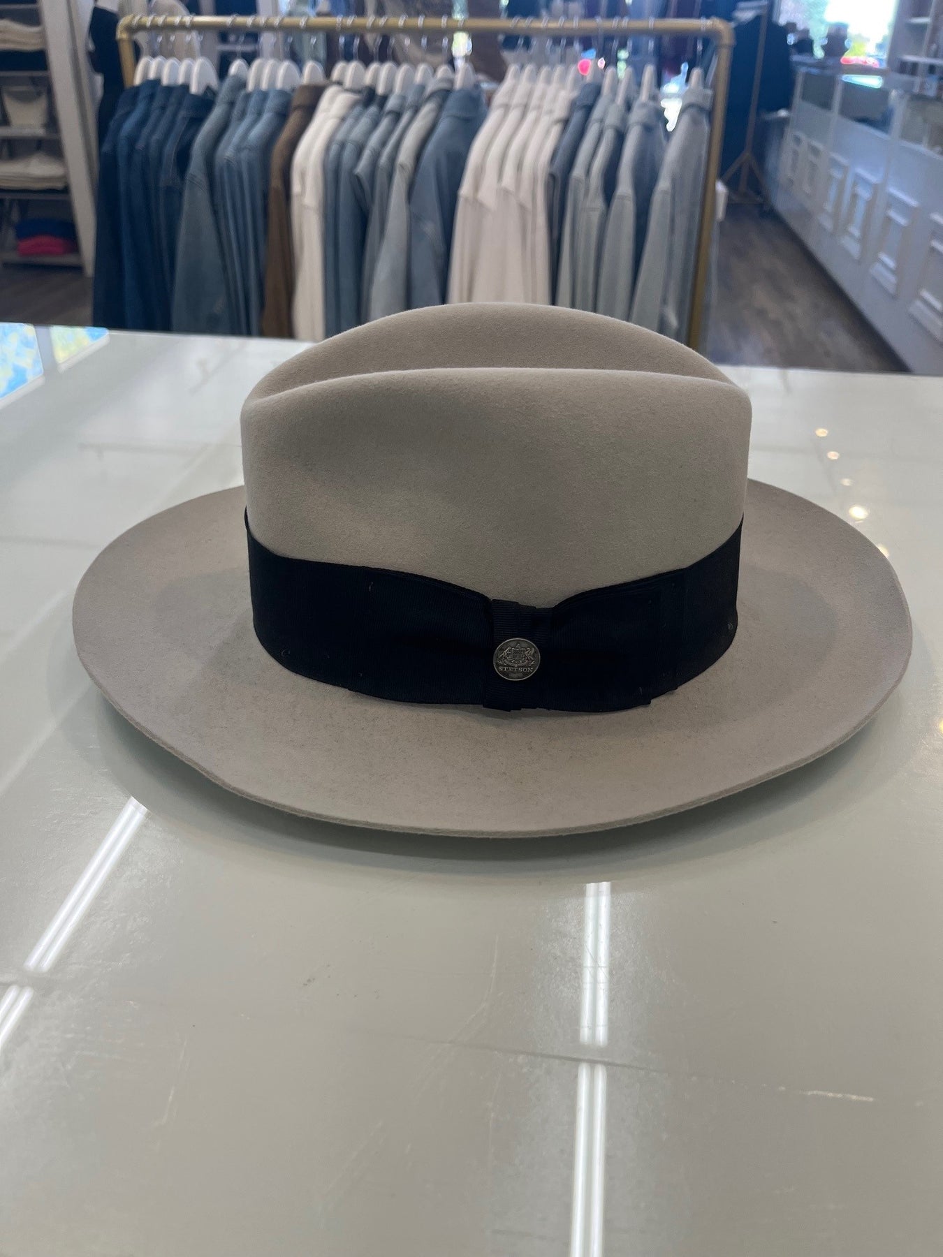 STETSON グレー 58cm から59cm temple キムタク STETSON グレー 58cm