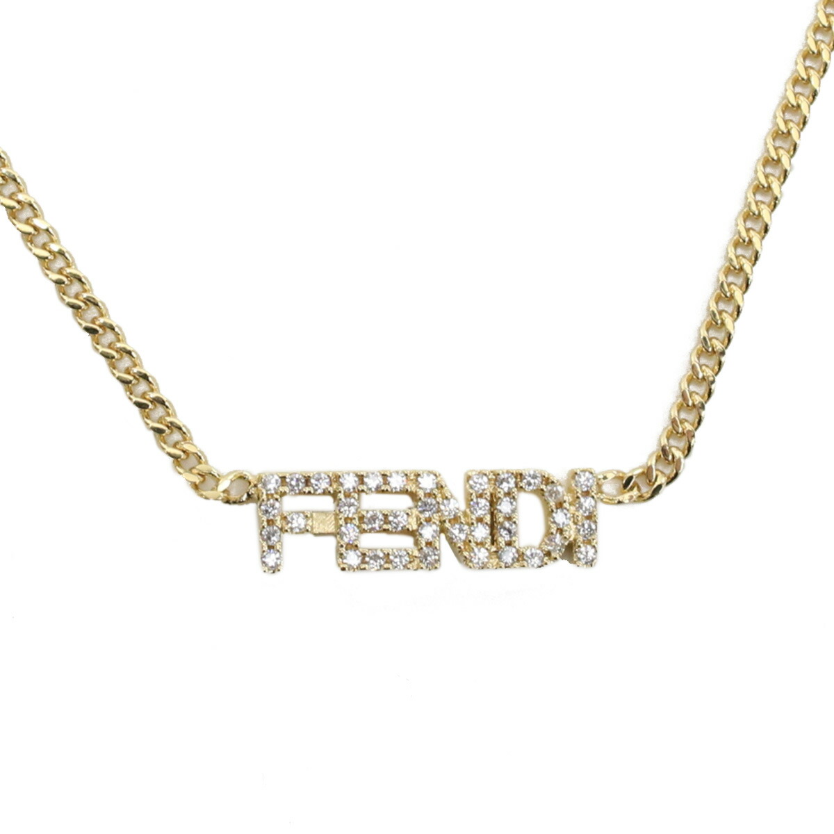 buran.shop /フェンディ FENDI ネックレス クリスタル ロゴ 8AH252