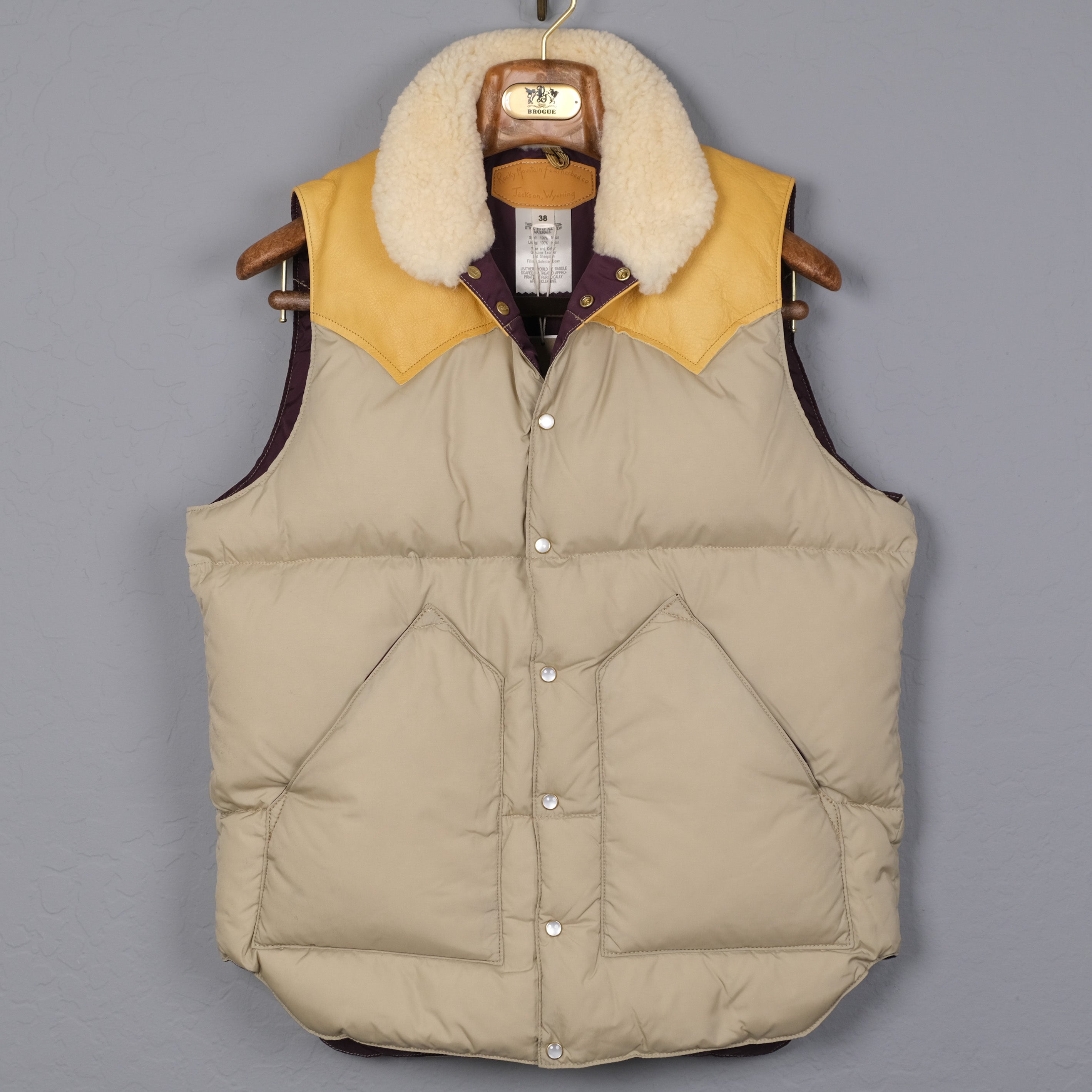 Rocky Mountain Christy Down Vest (Beige) – BROGUE