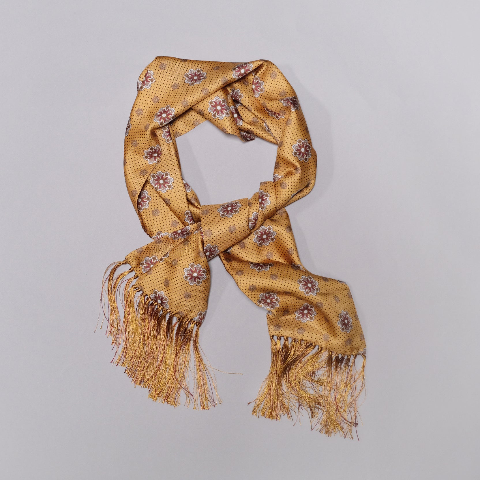 Tootal Vintage Style Motif Print Silk Scarf – BROGUE