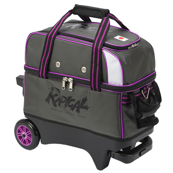 ラディカル ダブルローラーバッグ BR220/グレーパープル|ボウリング