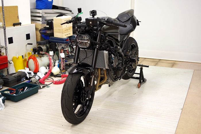 カワサキZX-25R SE（2023） アップハン化