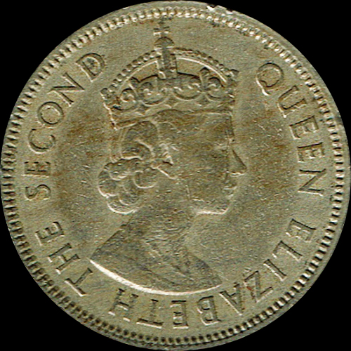 50セント 白銅貨(1958年発行) < 香港 < 海外通貨 < 文鉄・お札とコイン