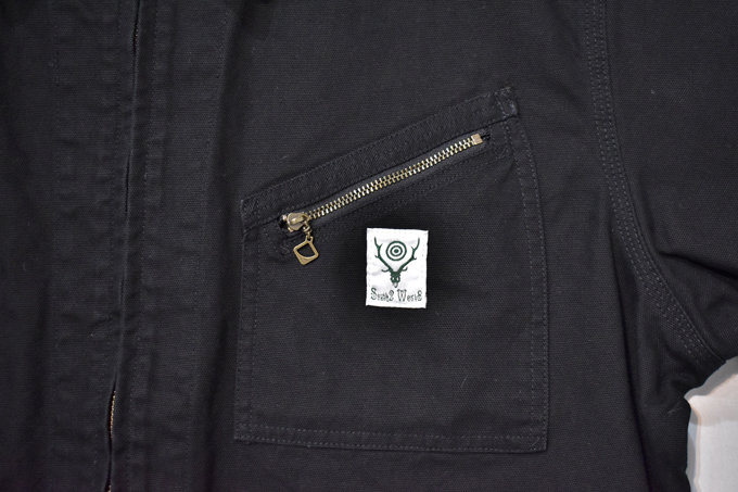 WORK JACKET - 11.5OZ COTTON CANVAS / BLACK | South2 West8