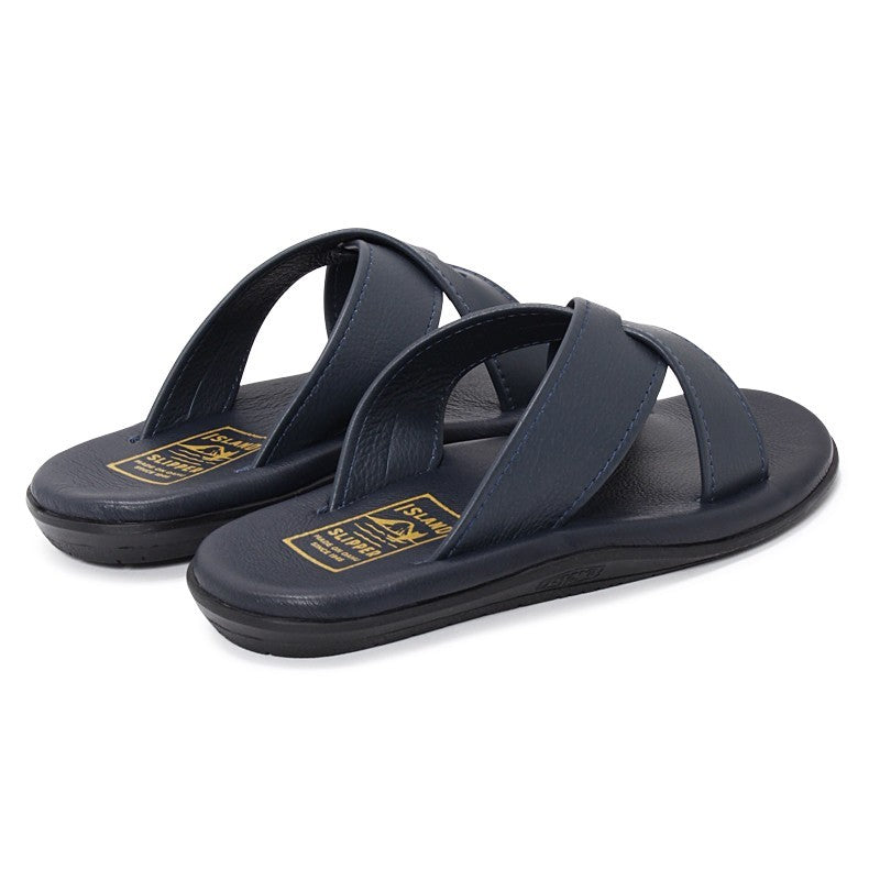 サンダル | PB223 / NAVY (SMOOTH LEATHER) - ISLAND SLIPPER