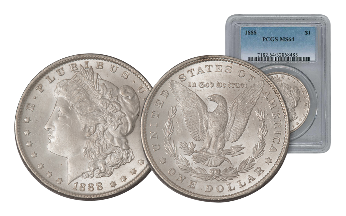 1889-P Morgan Silver Dollar NGC/PCGS MS63 | govmint.com