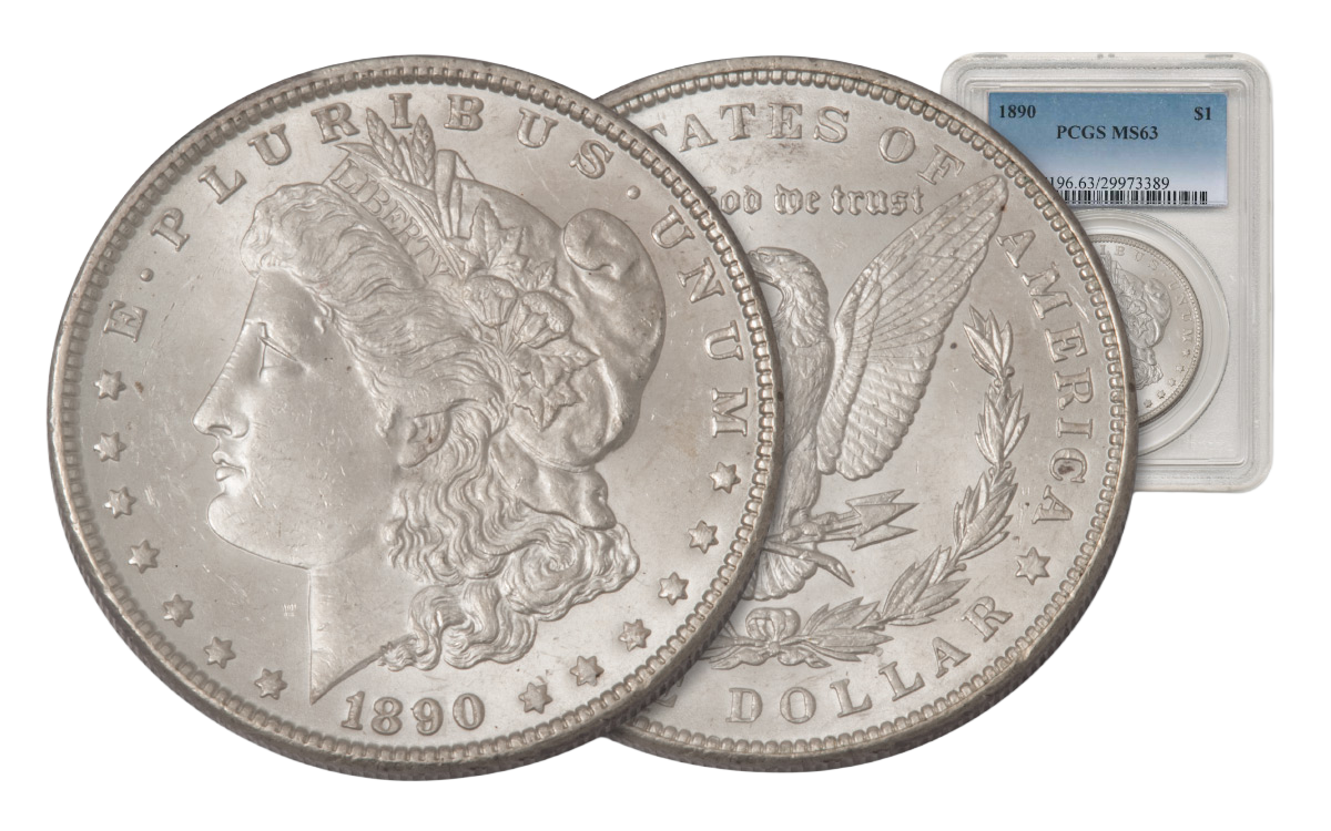 1879-S Morgan Silver Dollar PCGS/NGC MS63 | govmint.com