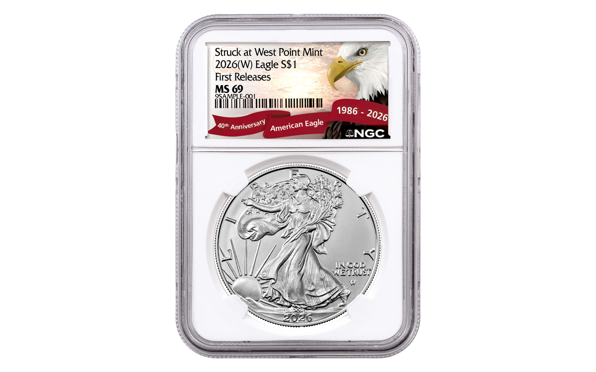 2025(W) $1 1-oz Silver American Eagle Struck at West Point NGC